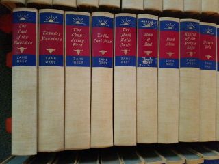 63 Vol Set of ZANE GREY Novels Vintage Western Series WALTER J BLACK edition 5