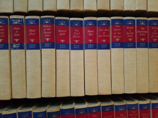 63 Vol Set of ZANE GREY Novels Vintage Western Series WALTER J BLACK edition 6