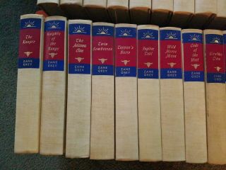 63 Vol Set of ZANE GREY Novels Vintage Western Series WALTER J BLACK edition 8