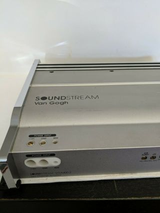 Old School Soundstream Van Gogh VGA400.  2 2 - Channel Amplifier,  RARE,  USA,  vintage 3