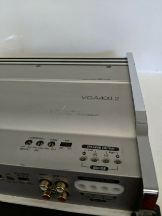 Old School Soundstream Van Gogh VGA400.  2 2 - Channel Amplifier,  RARE,  USA,  vintage 5