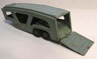 VINTAGE SSS SHIOJI JAPAN TIN LITHO TOY AUTOMOBILE CAR AUTO CARRIER ONLY 3
