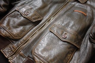 Vintage Avirex Type G - 1 Flight Bomber Motorcycle Leather Jacket Xxl