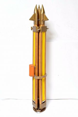 Wooden Tripod Lamp Vintage Lampie Stativ WILD HEERBRUGG 2