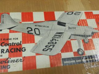 Berkley " Buster " Pylon Racer R/c Airplane Balsa Kit Vintage And Rare