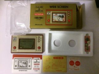 Game & Watch Ocotpus Boxed Vintage Retro Electronic Toy Gaming