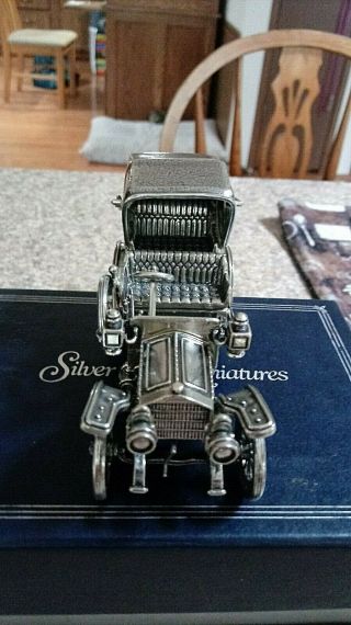 1904 MERCEDES SIMPLEX Sterling Silver Vintage Car Franklin Miniature 3