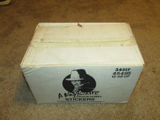 1984 A Nightmare On Elm Street Full Sticker 12 Box Case Rare