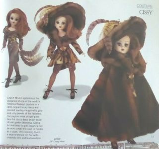 Vintage Le 1998 Madame Alexander 21 " Cissy Milan 22320 Fur Couture Doll Mib