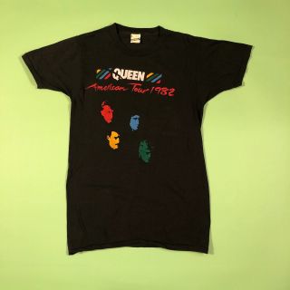 Screen Stars Vintage T - Shirt 1982 Queen Hot Space American Tour Concert Size L