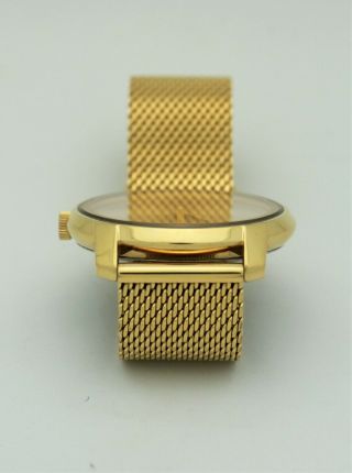 Movado Bold MB.  01.  1.  34.  6202 Men ' s Gold Tone Watch W/ Box 9