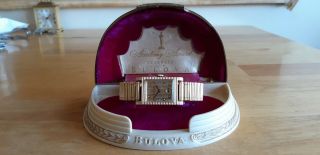 Vintage Bulova " Academy Award " Watch With Box