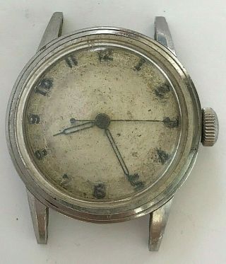 Vintage Omega Hand Winding Mens Watch With Seconds Hand