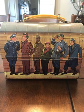 HOGAN ' S HEROES Dome Lunch Box With Thermos - 1966 Vintage - 3