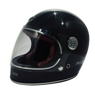 Viper F656 - C Carbon Vintage Visor Motorcycle Retro/bullitt/classic Helmet