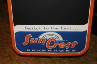 Vintage 1950 ' s Sun Crest Orange Soda Pop Restaurant Menu 30 