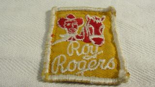 Vintage Roy Rogers & Trigger Horse Embroidered Cloth Patch 1 7/8 " X 2 1/4 " 1950s