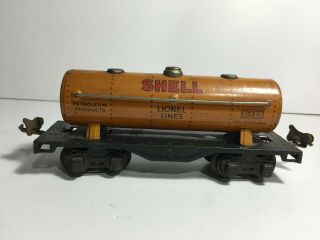 Antique Lionel Lines Tin Plate Shell Oil Transport Tanker Nore