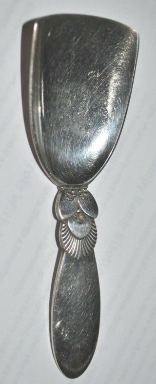 Georg Jensen " Cactus " Pattern Sterling Silver Sugar Shovel Spoon