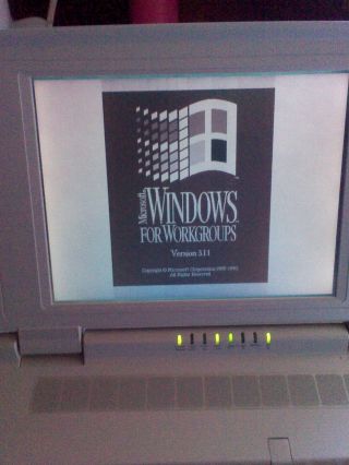 Vintage Laptops X2 Rare Bundle Toshiba T1910cs Has Windows 3.  11 & Widows 3.  1 Os