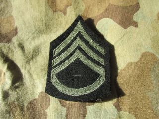 Ww 2 Us Army Military Rank Chevron Insignia Pair Staff Sergeant Wool