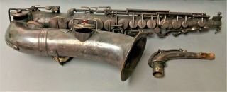 Vintage Buffett Crampon Evette Schaeffer Carl Fischer Alto Saxophone For Repair