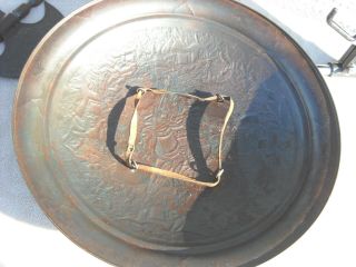 Vintage / Antique Engraved Roman Gladiator Warrior Helmet Shield Hatchets Metal 12