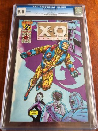 X - O Manowar 1/2 Gold Ed.  Cgc 9.  8 Rare.  Wizard Mail - Away Exclusive.