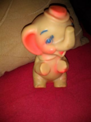 Vintage Antique Elephant Squeaky Squeeze Toy