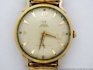 Running Vintage Omega Swiss 342cal 17j Bumper Automatic Mens Watch To Restore