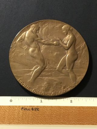 Bronze Award Medal 1915 Panama - Pacific Exposition in Case RARE 7