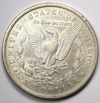 1892 - S Morgan Silver Dollar $1 - AU Details - Rare Date this Sharp 2