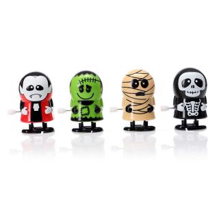 4 Pack Cute Halloween Vampire Mummy Monster Wind - up Walking Toys For Kids Gift 2
