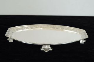 C1880 Gorgeous Neoclassic Styled American Victorian Period Silver Plated Salver