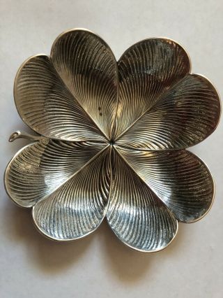 Gianmaria Buccellati 925 Silver Clover Leaf Dish