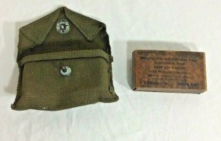 Vintage Ww2 Medical Kit Individual Troop First Aid Packet,  Nwot