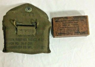 VINTAGE WW2 MEDICAL KIT INDIVIDUAL TROOP FIRST AID PACKET,  NWOT 3