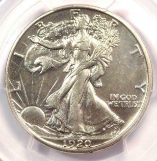 1920 - S Walking Liberty Half Dollar 50c - Certified Pcgs Au Detail - Rare Date