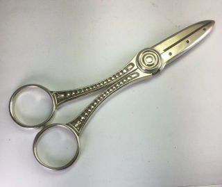 Antique Victorian Gorham C1885 Sterling Silver Scissors Shears Sz 5.  5”l M92 91g