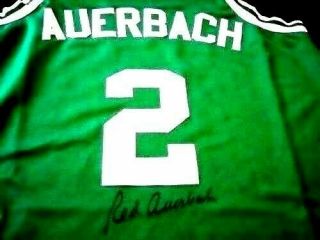 Red Auerbach " Rare " Signed Celtics Basketball Jersey - Jsa Authenticated Z94385