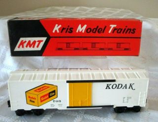 Ultra Rare - Vintage Kris Model Trains Kmt - White Kodak Box Car - W Org Box -