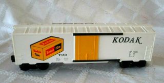 ULTRA RARE - VINTAGE KRIS MODEL TRAINS KMT - WHITE KODAK BOX CAR - W ORG BOX - 3