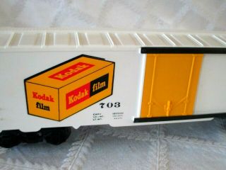 ULTRA RARE - VINTAGE KRIS MODEL TRAINS KMT - WHITE KODAK BOX CAR - W ORG BOX - 4