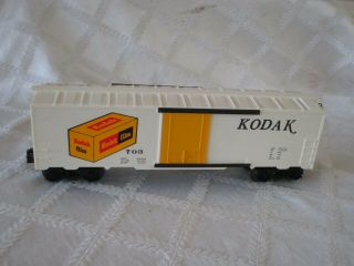 ULTRA RARE - VINTAGE KRIS MODEL TRAINS KMT - WHITE KODAK BOX CAR - W ORG BOX - 7