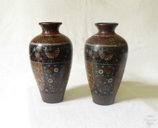 Antique 19th Century Japanese CloisonnÉ Vases