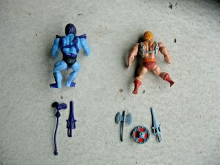 Vintage group of He - man,  Sleletor,  Battle Cat,  Panthor (1981) Mattel 4