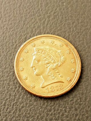(very Rare 1873 Closed 3) 2.  5 Gold Coin ⭐⭐⭐⭐55k Minted