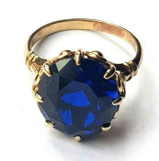 Stunning Vintage 9ct Gold Sapphire Ring