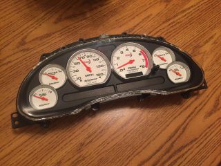 1999 - 2004 Ford Mustang Autometer Lunar Gauge Cluster Rare Simco
