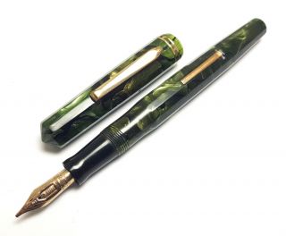 Ca.  1933 Vintage Pen Wahl Eversharp Doric Kashmir Pearl 18k Adjustable Nib